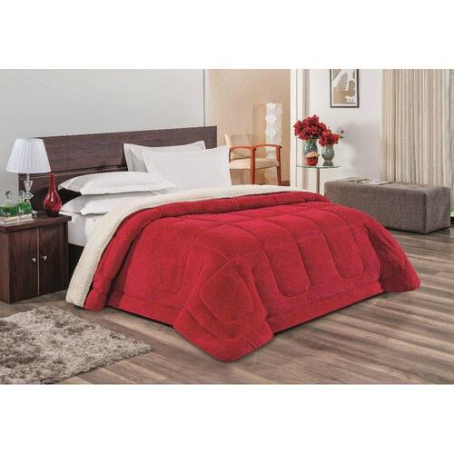 Coberdrom Everest Queen Sherpa Dupla Face Vermelho é boa?