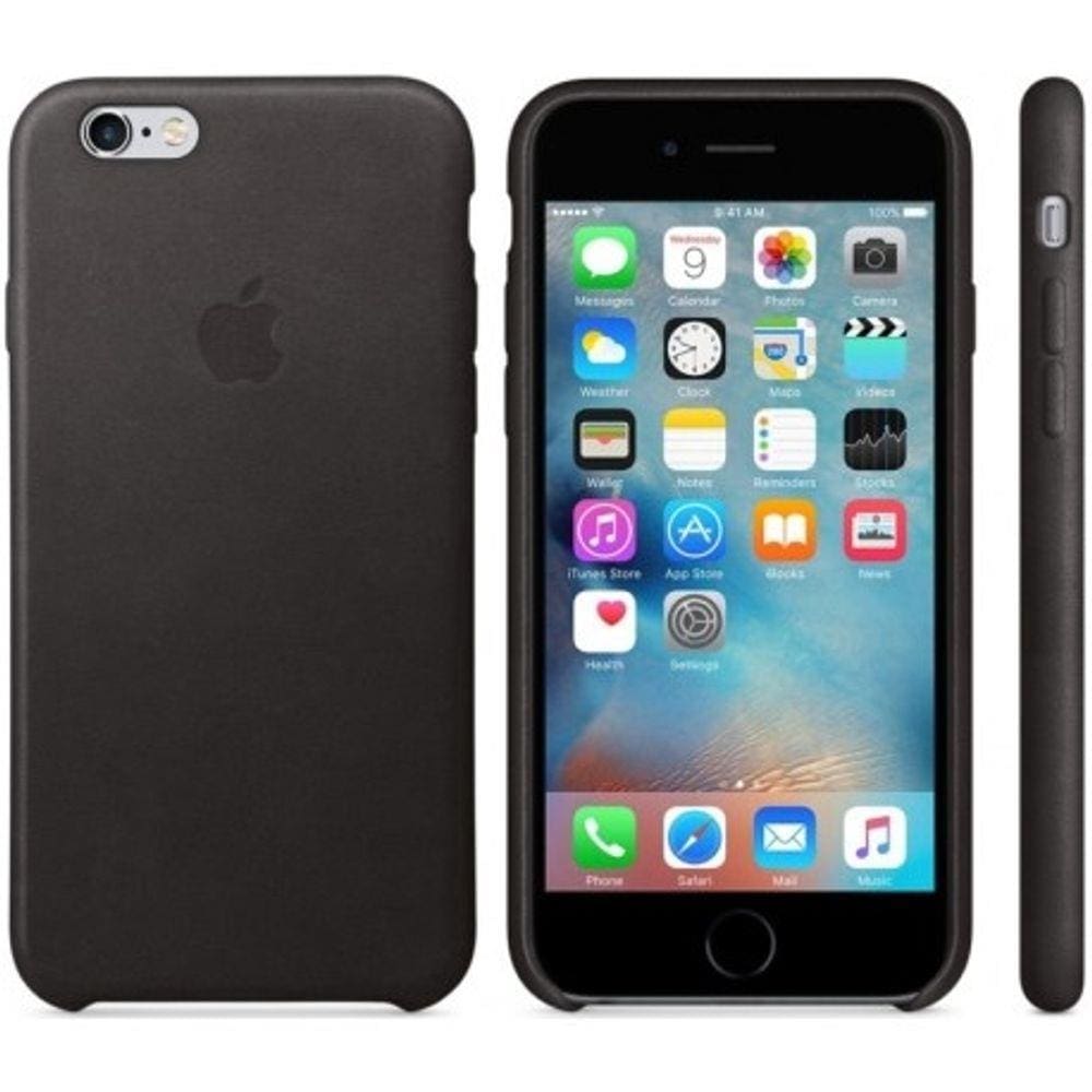 Capa Case Capinha Silicone Aveludado Iphone 6S Preto | Ponto