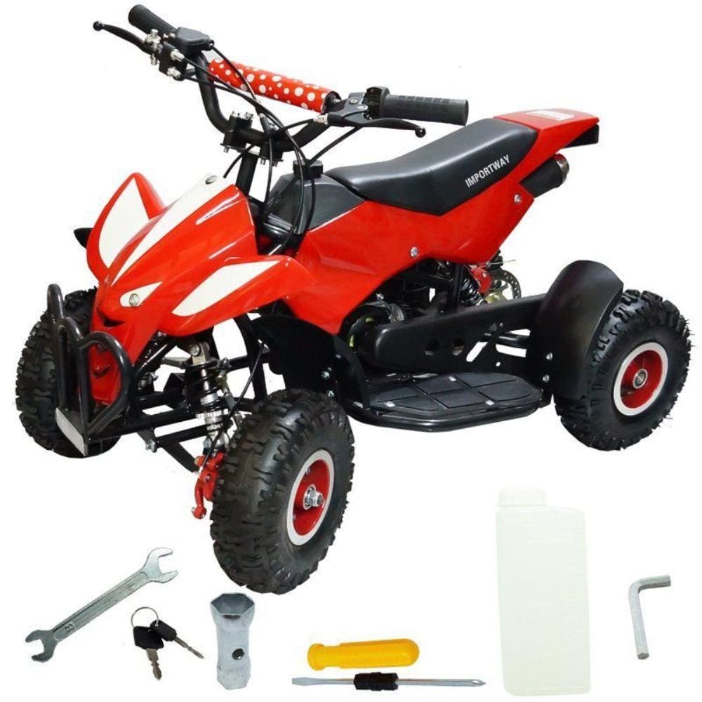 Mini Moto Infantil Gasolina 2 Tempos 49CC Cross Trilha Off Road Importway  WVDB-006 Dirt Preta - BEST SALE SHOP