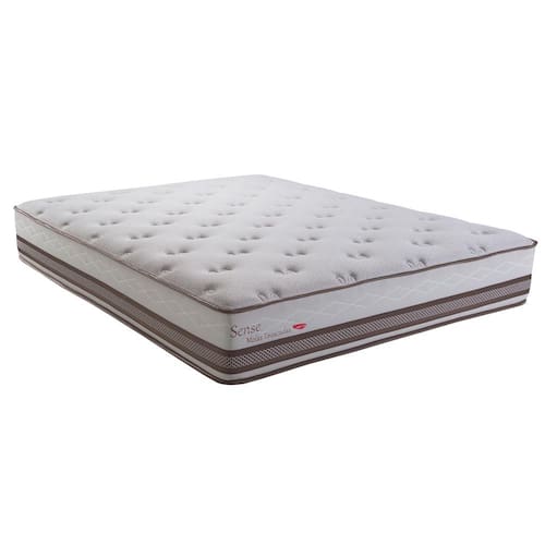 Colchão Queen Size Herval Sense com Molas Ensacadas 30x158x198 cm - Bege Menor preço em Colchão Queen Size Herval Sense com Molas Ensacadas 30x158x198 cm - Bege