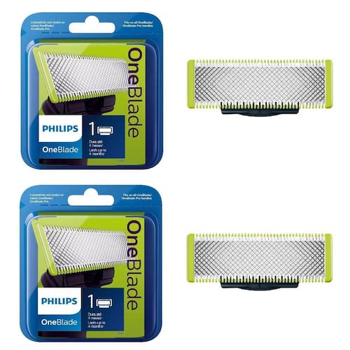 Kit 2 Laminas Refil Barbeador Philips One Blad Menor preço em Kit 2 Laminas Refil Barbeador Philips One Blad