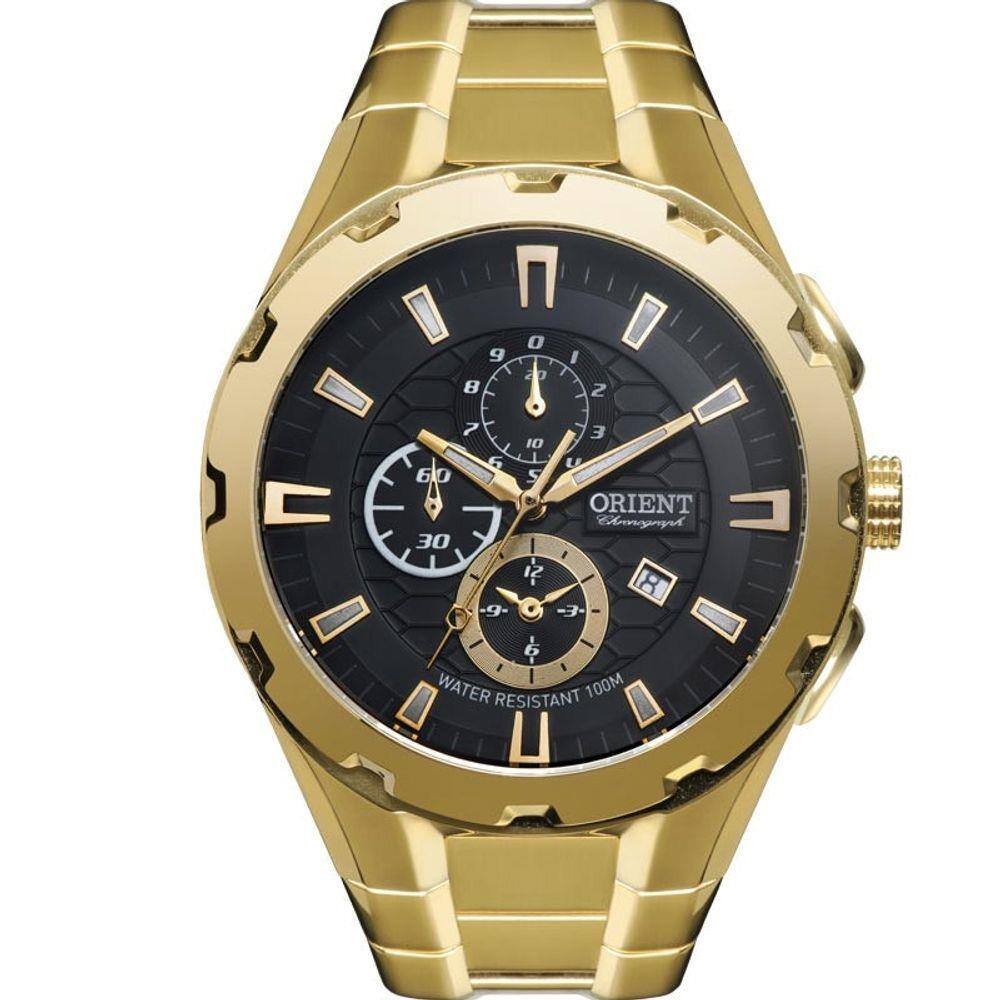 orient chronograph dourado