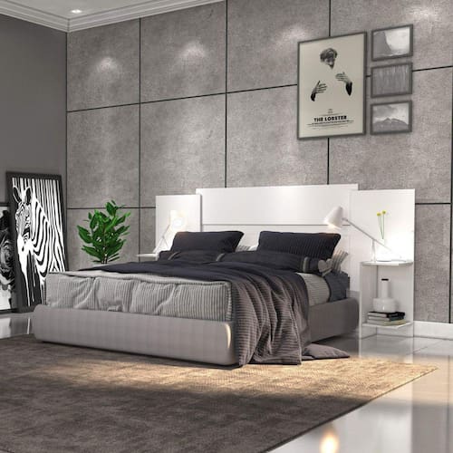 Cabeceira de Casal Extensível com Mesa de Cabeceira Indianópolis Espresso Móveis Branco é boa?