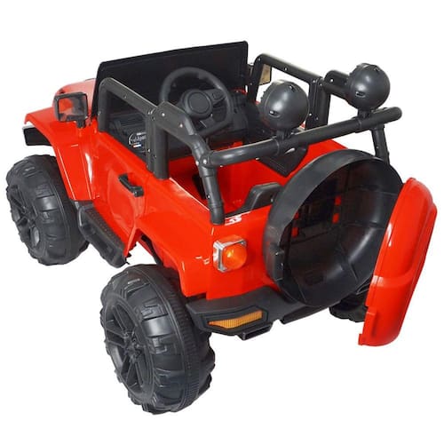 Carro Elétrico Infantil Jipe Vermelho 12V com 2 Lugares e Controle Remoto -  brink+