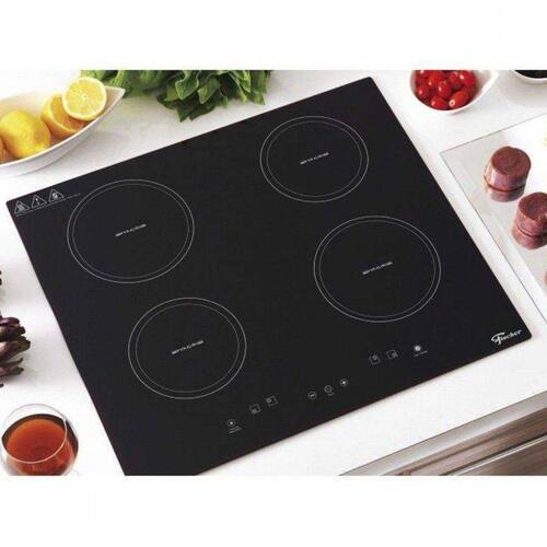 Cooktop Indução 4 Bocas Mesa Vitrocerâmica Fischer 220V Preto Preto Fischer