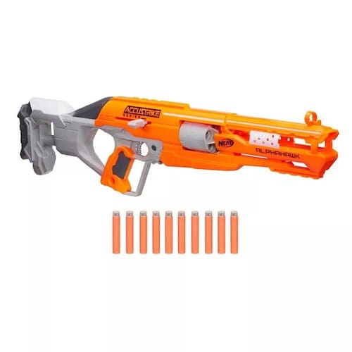 NERF Lançador Fortnite Pump SG, com Câmara de Recarga e 4 Dardos