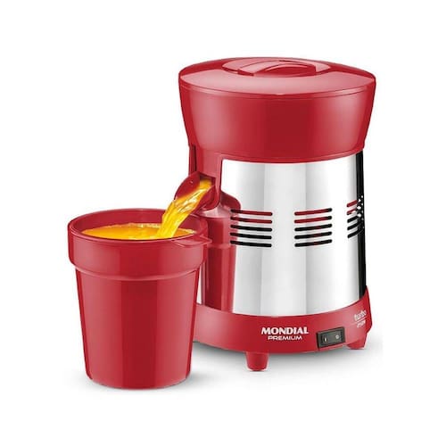 Extrator de Frutas Mondial E-24 Premium Turbo Red 250W Bivolt Menor preço em Extrator de Frutas Mondial E-24 Premium Turbo Red 250W Bivolt