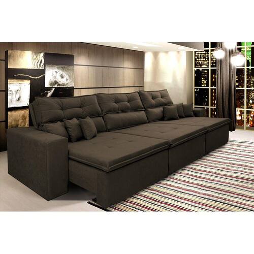 Sofá Cairo 3,82m Retrátil, Reclinável Tecido Suede Azul é ruim? Sofá Cairo 3,82m Retrátil, Reclinável Tecido Suede Azul é boa?
