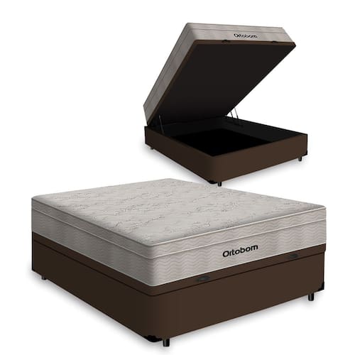 Cama Box com Baú Casal + Colchão De Molas Ensacadas - Ortobom - AirTech SpringPocket 138x188x72cm é boa?