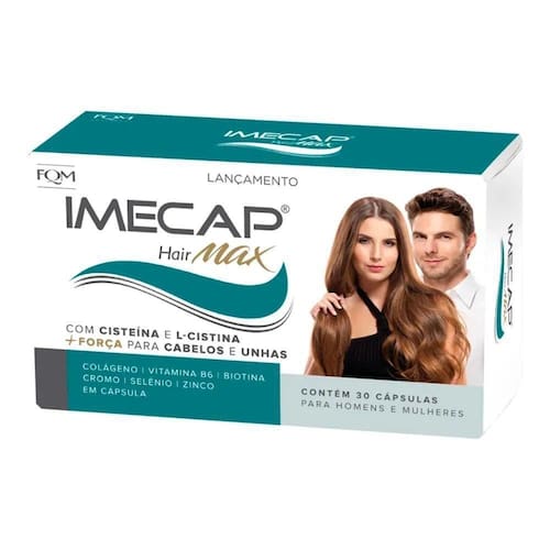 Imecap Hair Max com 30 cápsulas Menor preço em Imecap Hair Max com 30 cápsulas