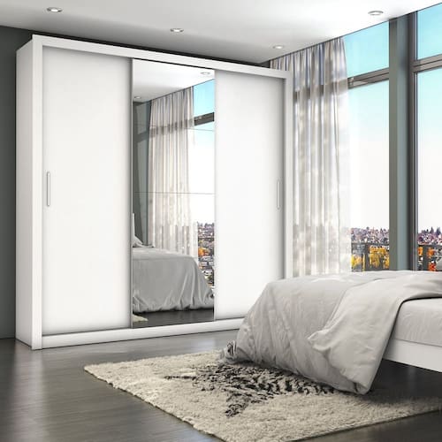 Guarda-Roupa Casal 4 Espelhos 3 Portas de Correr 4 Gavetas Max Plus Espresso Móveis Branco Espresso Móveis Menor preço em Guarda-Roupa Casal 4 Espelhos 3 Portas de Correr 4 Gavetas Max Plus Espresso Móveis Branco Espresso Móveis