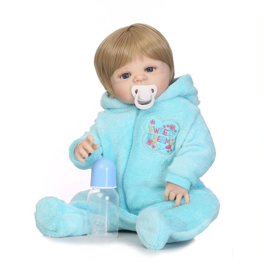 Bebe Reborn Menino 100% Silicone 57 Cm - Edu - Full