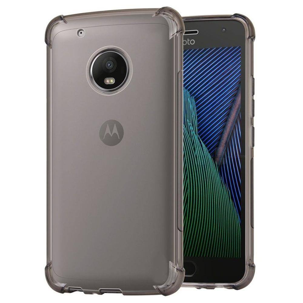 Capa Fusion Shell Anti-Impacto para Motorola Moto G5 Plus - Cor grafite |  Ponto