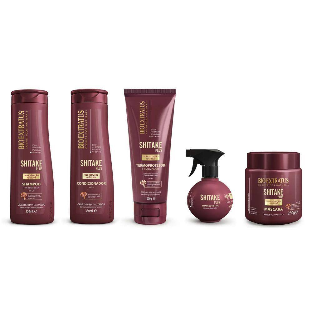 Kit Bio Extratus Shitake Shampoo 350ml e Condicionador 350ml