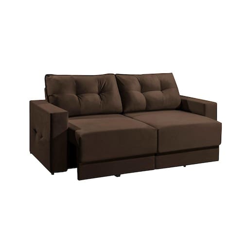 Sofá 3 Lugares Retrátil Lubeck Suede 180 Cm Menor preço em Sofá 3 Lugares Retrátil Lubeck Suede 180 Cm