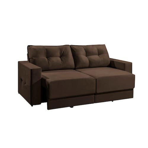 Menor preço em Sofá 3 Lugares Retrátil Lubeck Suede 180 Cm