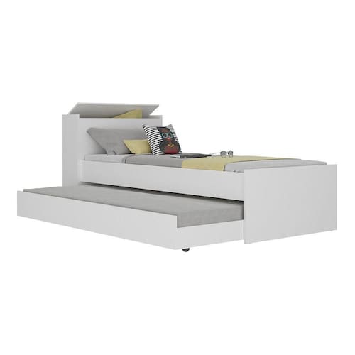 Bicama Multimóveis com Baú embutido para colchão 190cmx80cm Branca REF.5009 Menor preço em Bicama Multimóveis com Baú embutido para colchão 190cmx80cm Branca REF.5009