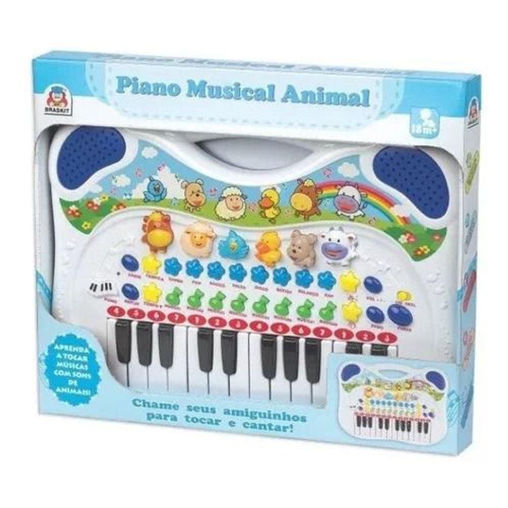 Piano Teclado Musical Bichos Fazendinha Infantil Eletrônico para crianças!