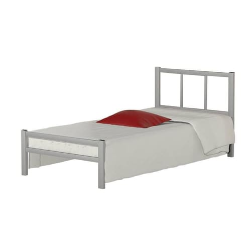 Cama de ferro tubular solteiro resistente Laís 88 Menor preço em Cama de ferro tubular solteiro resistente Laís 88