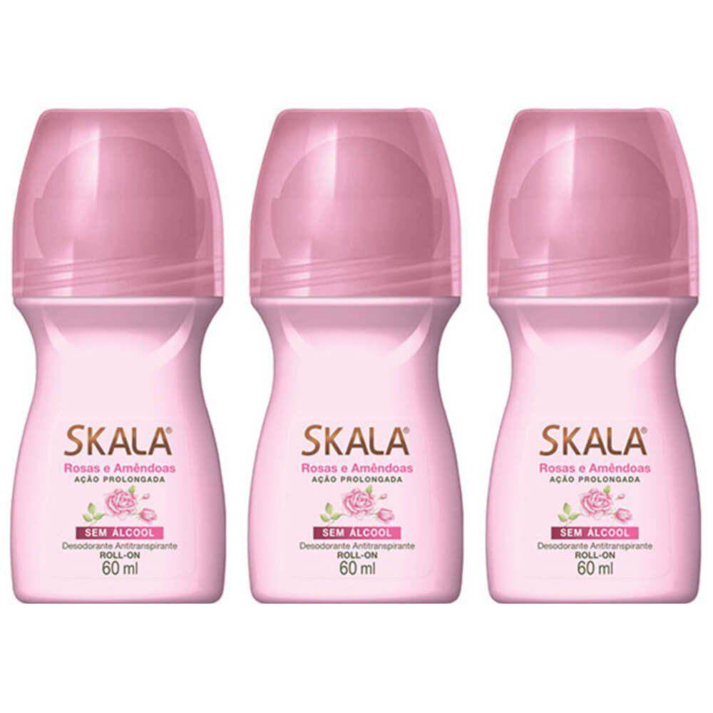 Skala Desodorante Roll On Amêndoas Doce 60ml