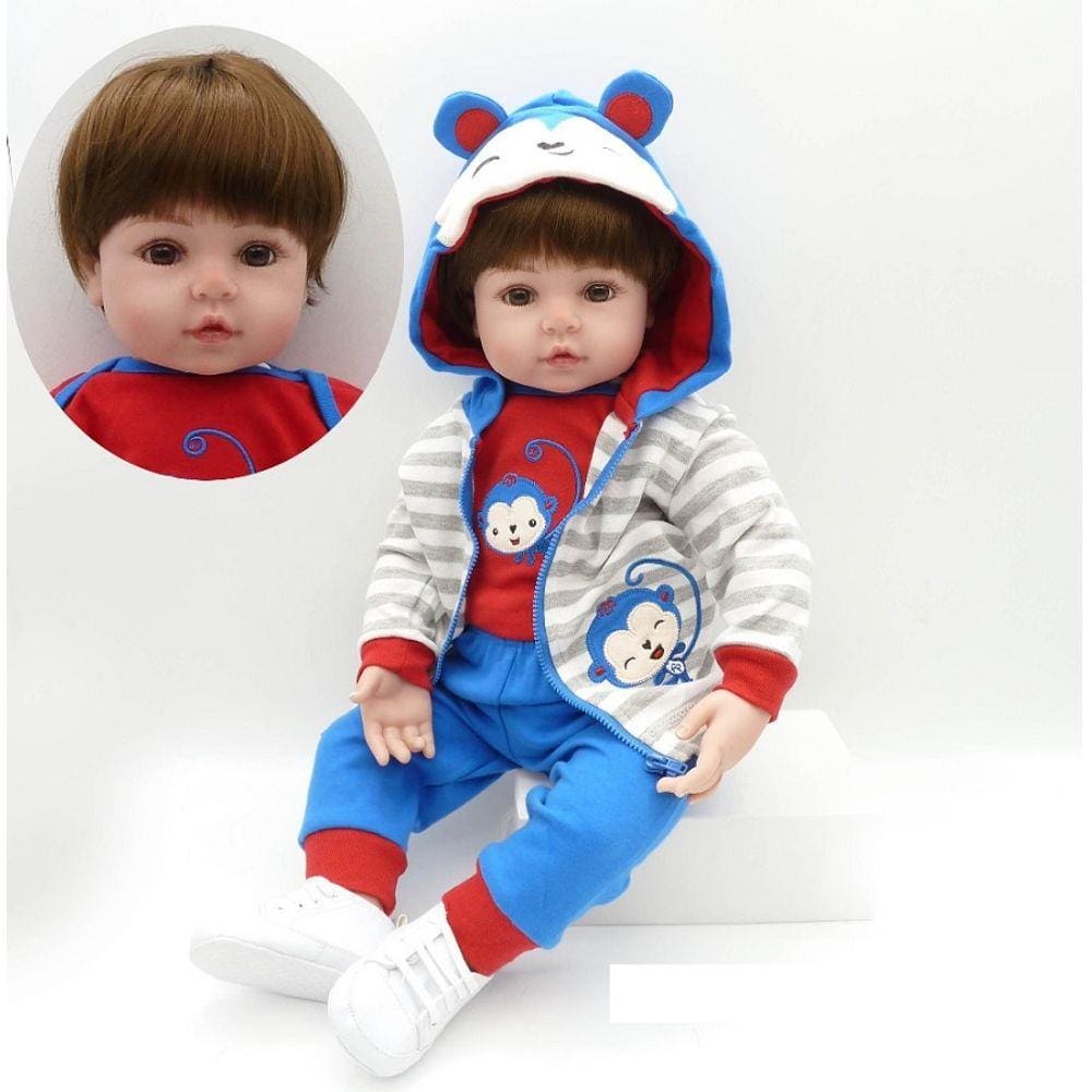 Bebê Reborn 48 cm Silicone Realista Baby Fashion