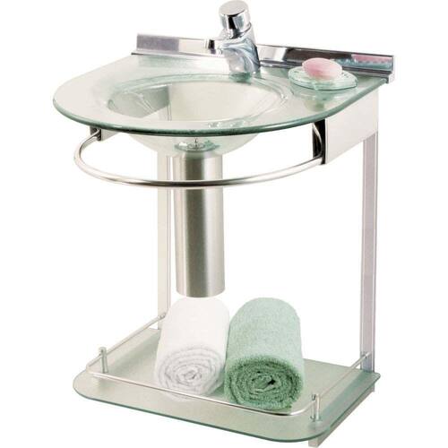 Lavabo Cris Mold 993 50x46x62,5cm com cuba moldada incolor Cris-Metal Cris-Metal Menor preço em Lavabo Cris Mold 993 50x46x62,5cm com cuba moldada incolor Cris-Metal Cris-Metal