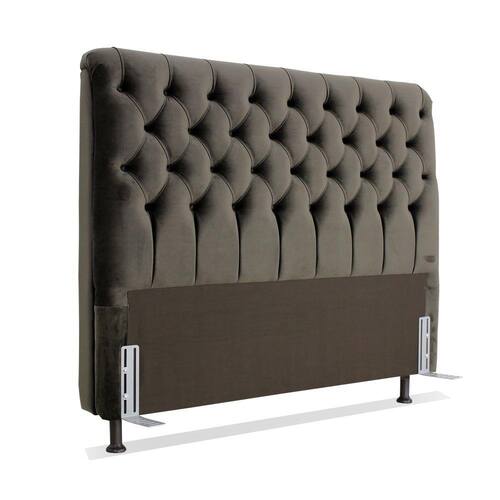 Cabeceira de Cama Box Casal 138cm Larhome Padua Tecido Suede Veludo Marrom escuro brida 209 é boa?