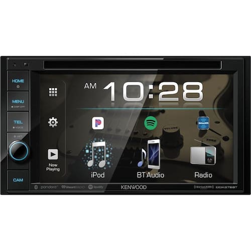 DVD Player Automotivo Kenwood 6.2" Bluetooth CD/DVD/DM DDX376BT Preto Ponto