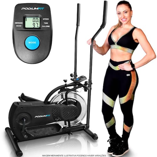 Bicicleta Ergométrica Elíptico PodiumFit BE100 Orbitrack Menor preço em Bicicleta Ergométrica Elíptico PodiumFit BE100 Orbitrack