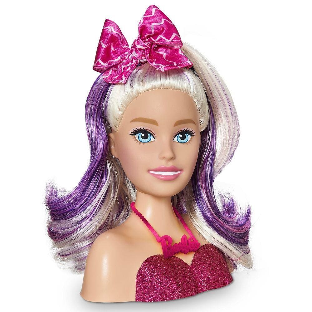 Boneca Barbie Busto - Maquiagem e Cabelo - Pupee - 1265 - Xickos Brinquedos