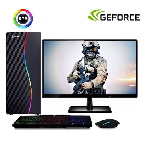 Computador Gamer Completo com Monitor LED Intel Core i5 8GB HD 500GB  (Nvidia Geforce gt) Kit gamer com mousepad EasyPC Light na Americanas  Empresas