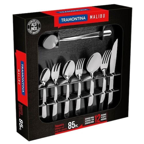Faqueiro Inox Malibu 85 Peças - Tramontina