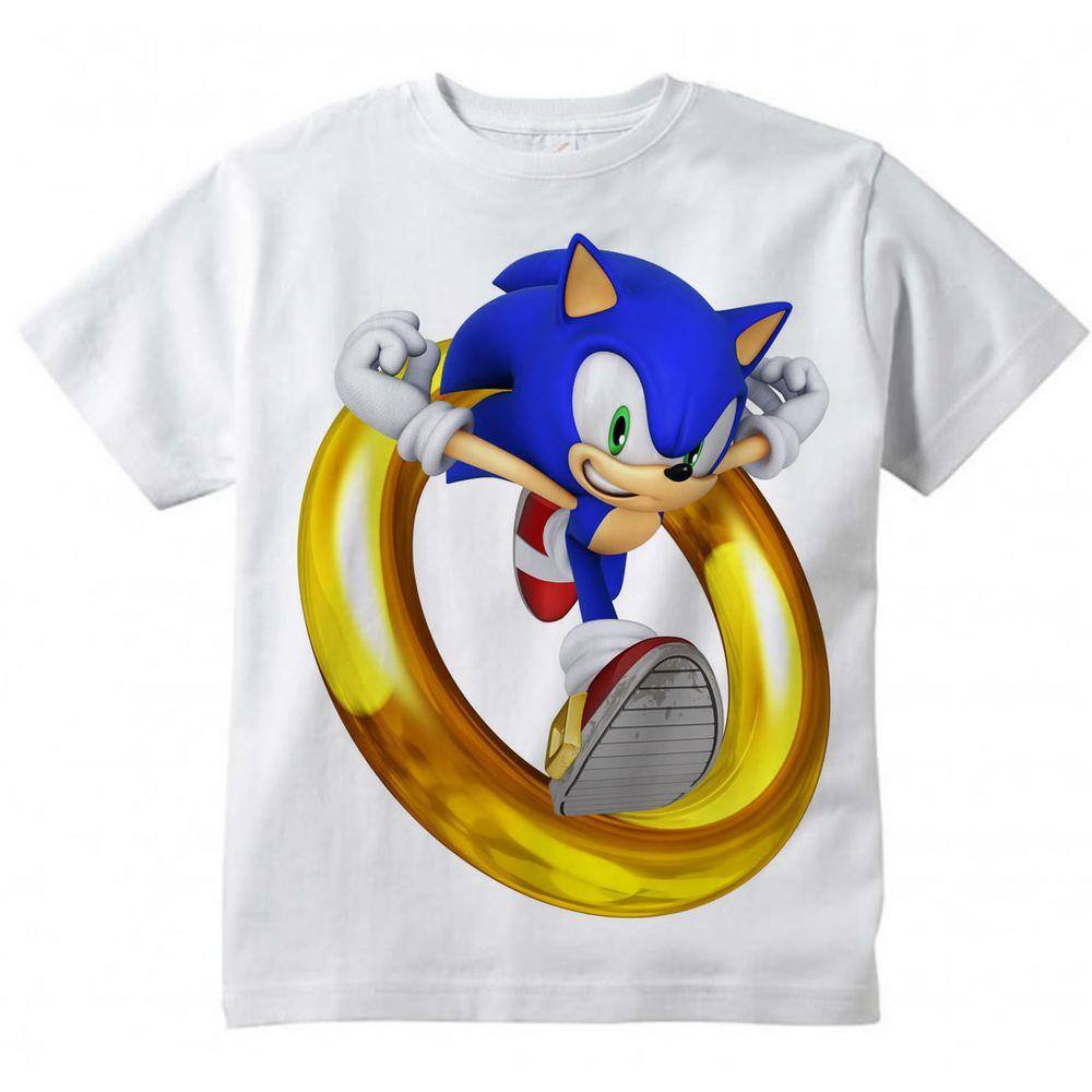 Camiseta Infantil Sonic Estampa Total Hd em Promoção | Ofertas na Americanas