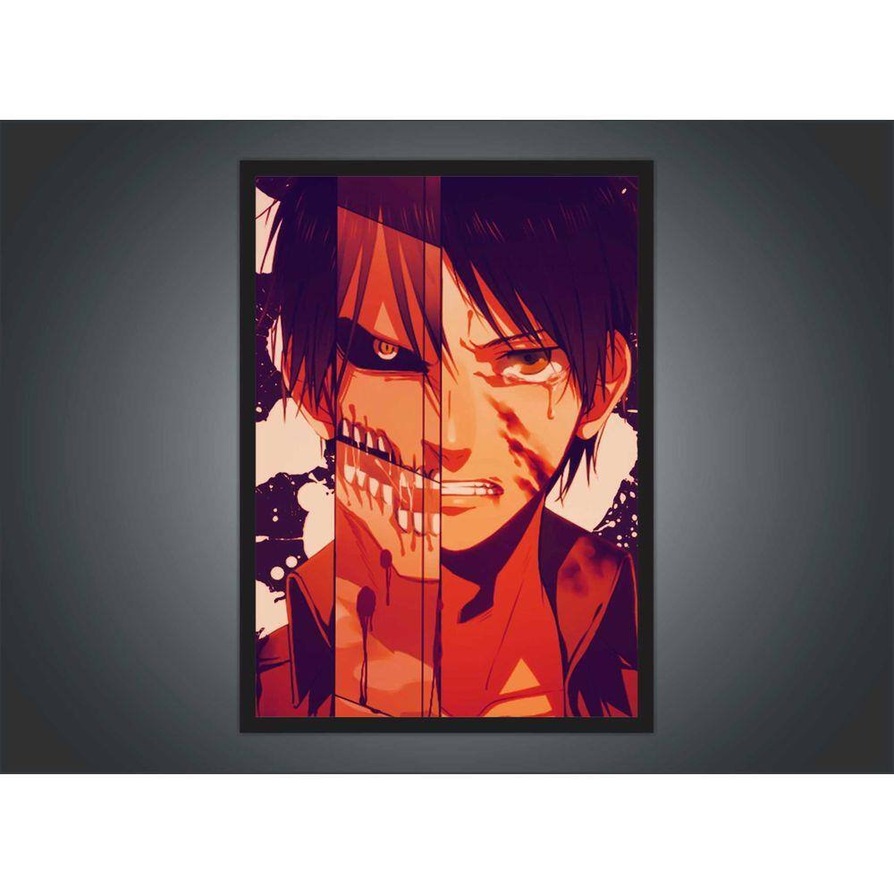 Quadro Anime One Piece Desenho Com Moldura G02