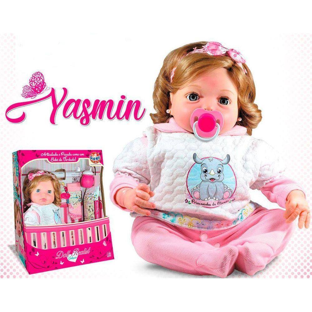 Boneca Bebê Reborn Yasmin com Enxoval - Fantasy baby