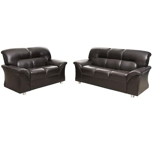 Conjunto de Sofá Hellen Turquia 3 e 2 lugares em Corino P.U - Marrom é boa?