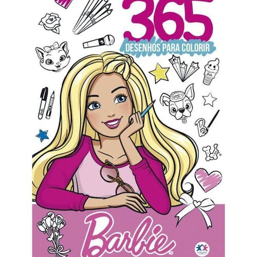 Livro Barbie - 365 Desenhos Para Colorir | Ponto