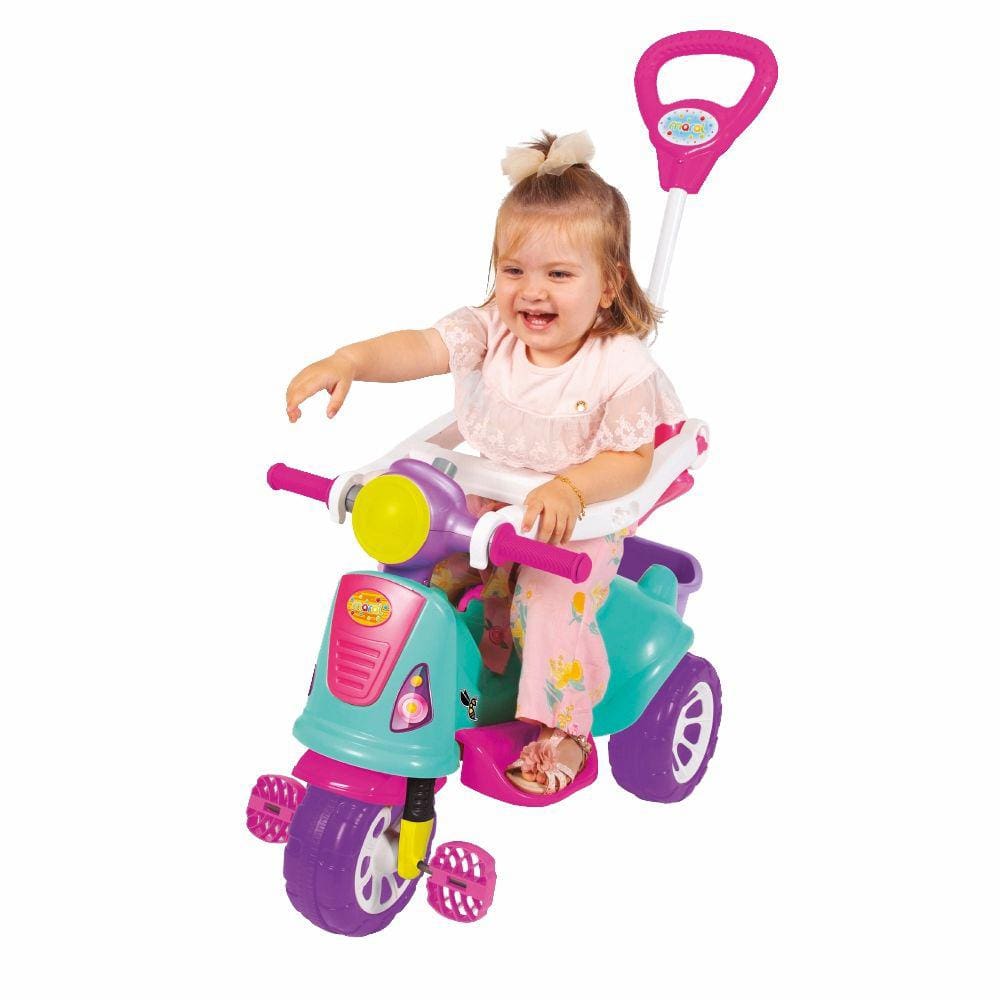 Triciclo Infantil Velotrol Passeio Empurrador 2 em 1 Importway