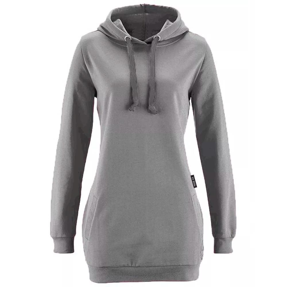 longline zipped moletom com capuz womens