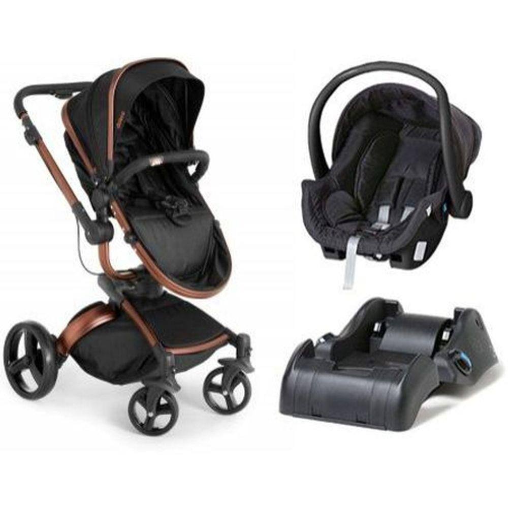 Carrinho de Bebe Bebe Conforto e Base Dzieco Vulkan 360º Preto | Ponto