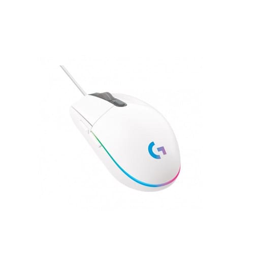 Mouse Logitech Gamer G203 Lightsync Rgb Com Fio Branco