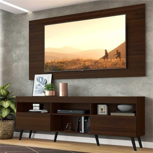 Rack c/ Painel p/ TV até 65" e Pés Retrô Flórida Multimóveis Duna/Preto é boa?