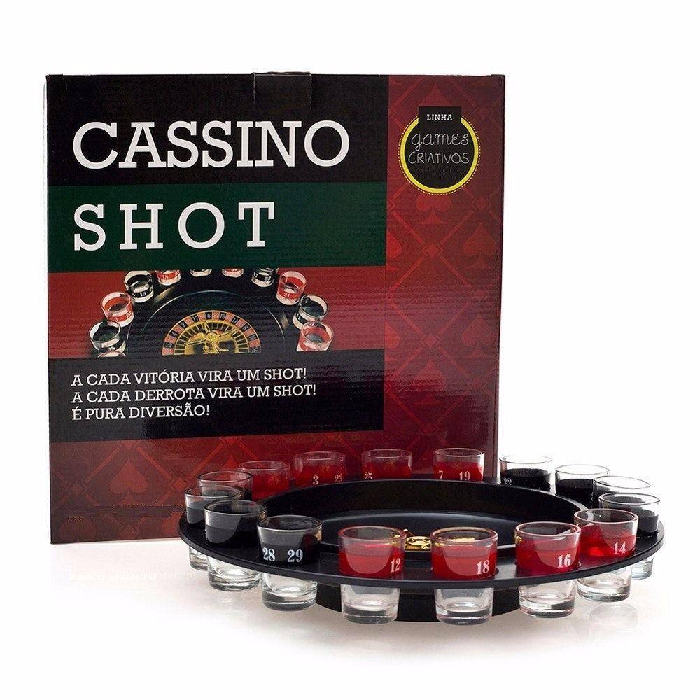 JOGO CASSINO ROLETA SHOT 16 COPOS BEBIDAS DRINK