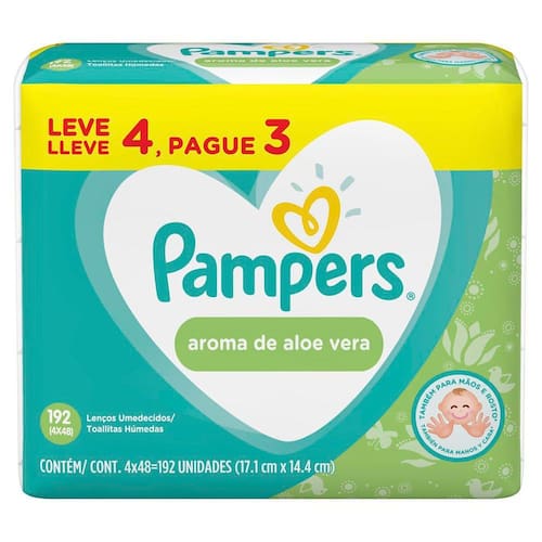 Lenços Umedecidos Pampers Aroma de Aloe Vera 192 Unidades é boa?
