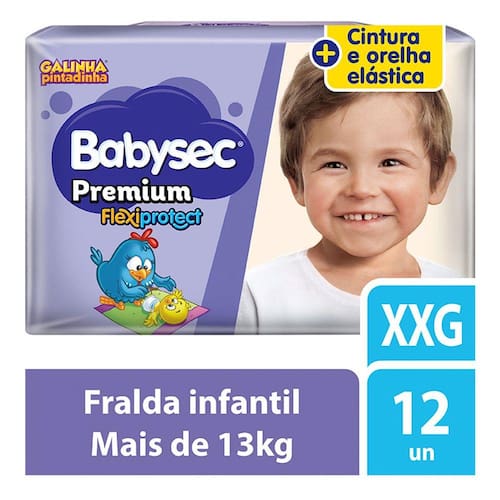 Fralda Descartável Babysec Galinha Pintadinha Premium XXG 12 Unidades Menor preço em Fralda Descartável Babysec Galinha Pintadinha Premium XXG 12 Unidades