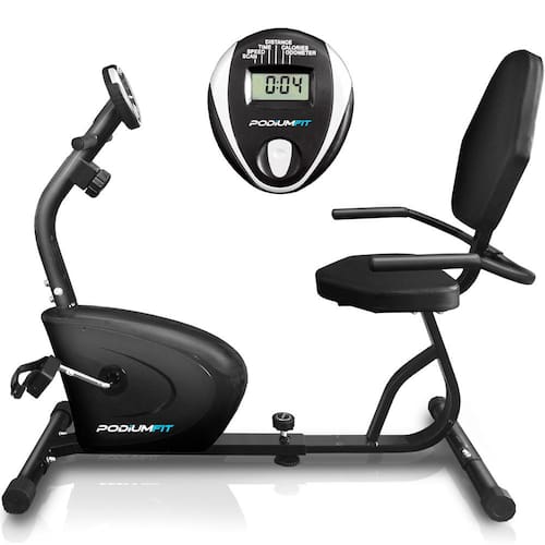 Bicicleta Ergométrica Horizontal PodiumFit H90 - Magnética - 8cargas Menor preço em Bicicleta Ergométrica Horizontal PodiumFit H90 - Magnética - 8cargas