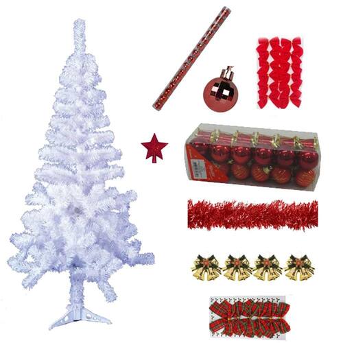 Árvore De Natal Branca Decorada 65 | Ponto Árvore De Natal Branca Decorada 65 | Ponto