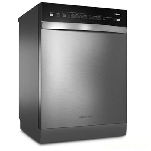 Lava-Louças Brastemp Inox com 14 Serviços, 06 Programas de Lavagem e Função Smart Sensor - BLF14AR