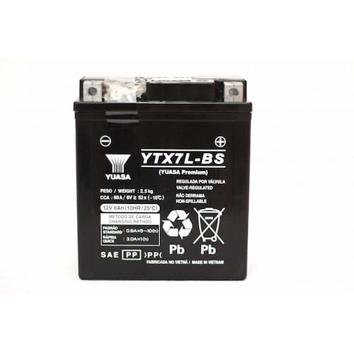 Bateria Yuasa YTX7L-BS, 12V, 6Ah, Twister, Tornado, Falcon, Hornet, Lead, CB300 Fazer 250 é ruim? Bateria Yuasa YTX7L-BS, 12V, 6Ah, Twister, Tornado, Falcon, Hornet, Lead, CB300 Fazer 250 é boa?