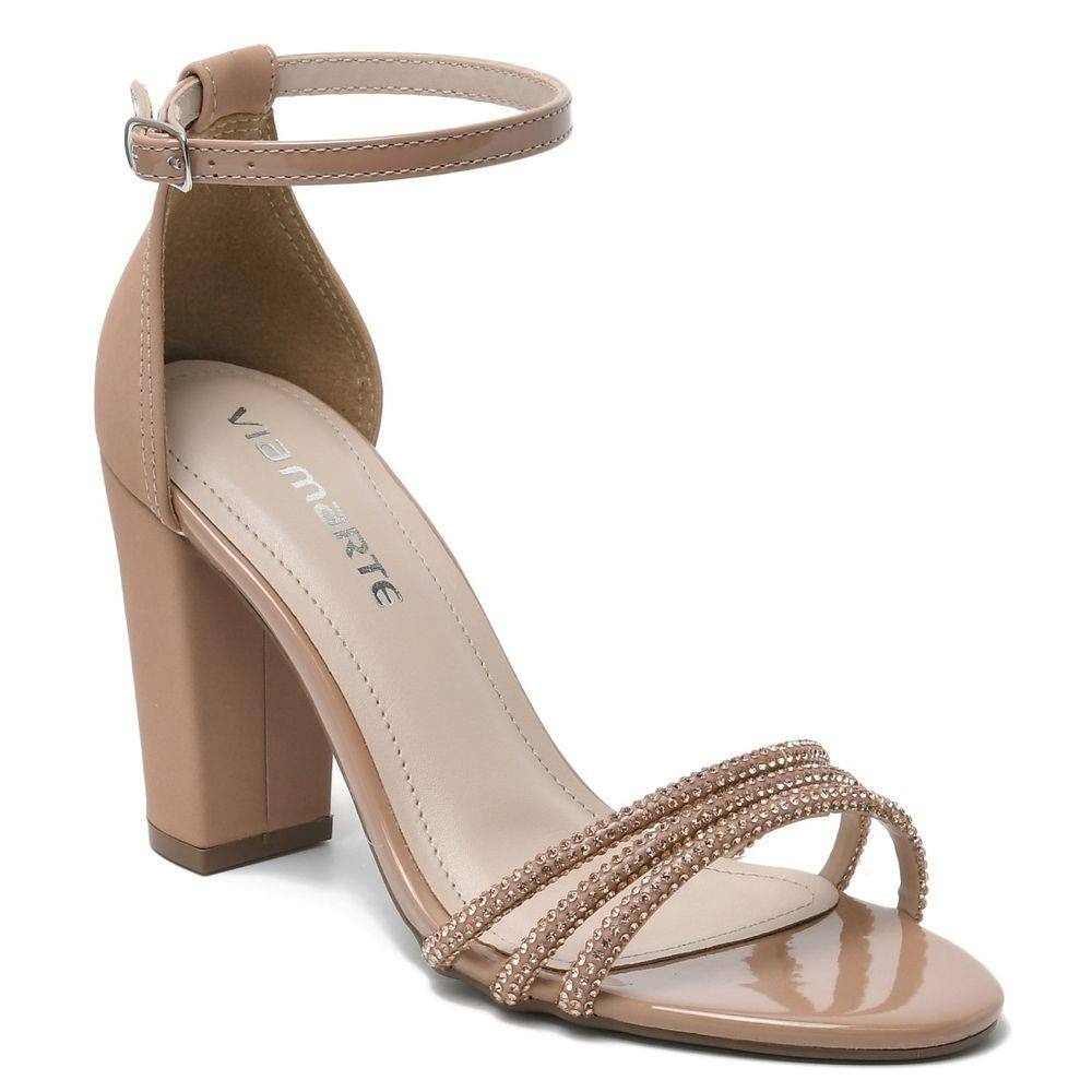 Sandália Via Marte Salto Bloco Terracota | Ponto